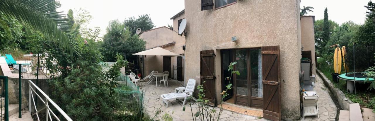 Le Cannet 10Mn Cannes Chambre Independante Etage D'Une Maison Avec Piscine ภายนอก รูปภาพ